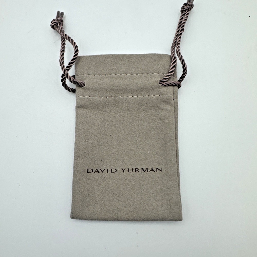 David Yurman Beige Suede Jewelry Pouch 2.5x3.75 Small Dust Bag Authentic